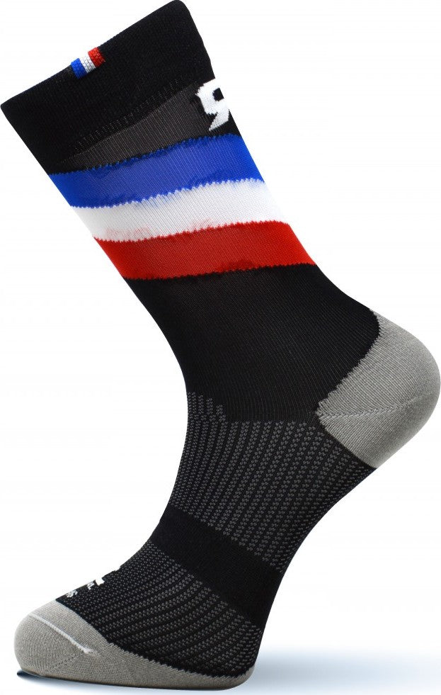Paire de chaussettes cycliste Rafa'L Stripes - France