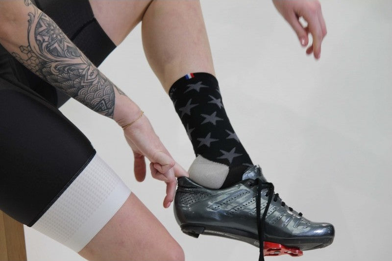 Paire de chaussettes cycliste Rafa'L Vogue - Star Black