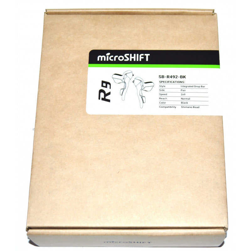 Paire de manettes route Microshift 2x9 R9