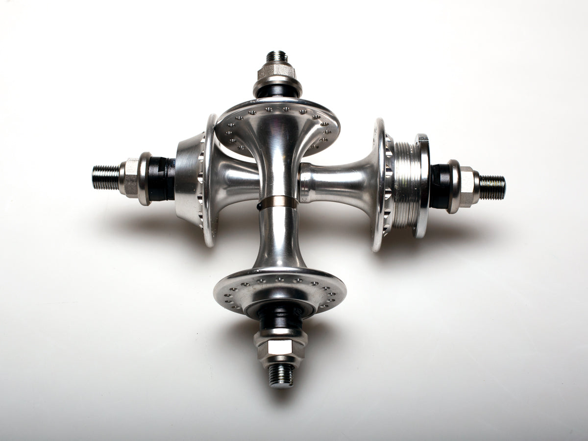 Paire de moyeux piste Campagnolo Record Pista