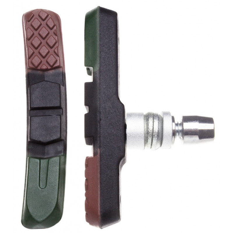 Paire de patins à vis VTT tri-gommes Icestop 72 mm