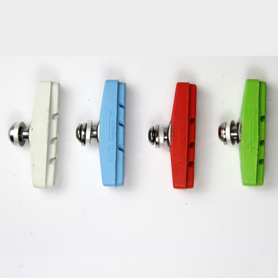 Paire de patins de frein route de couleurs