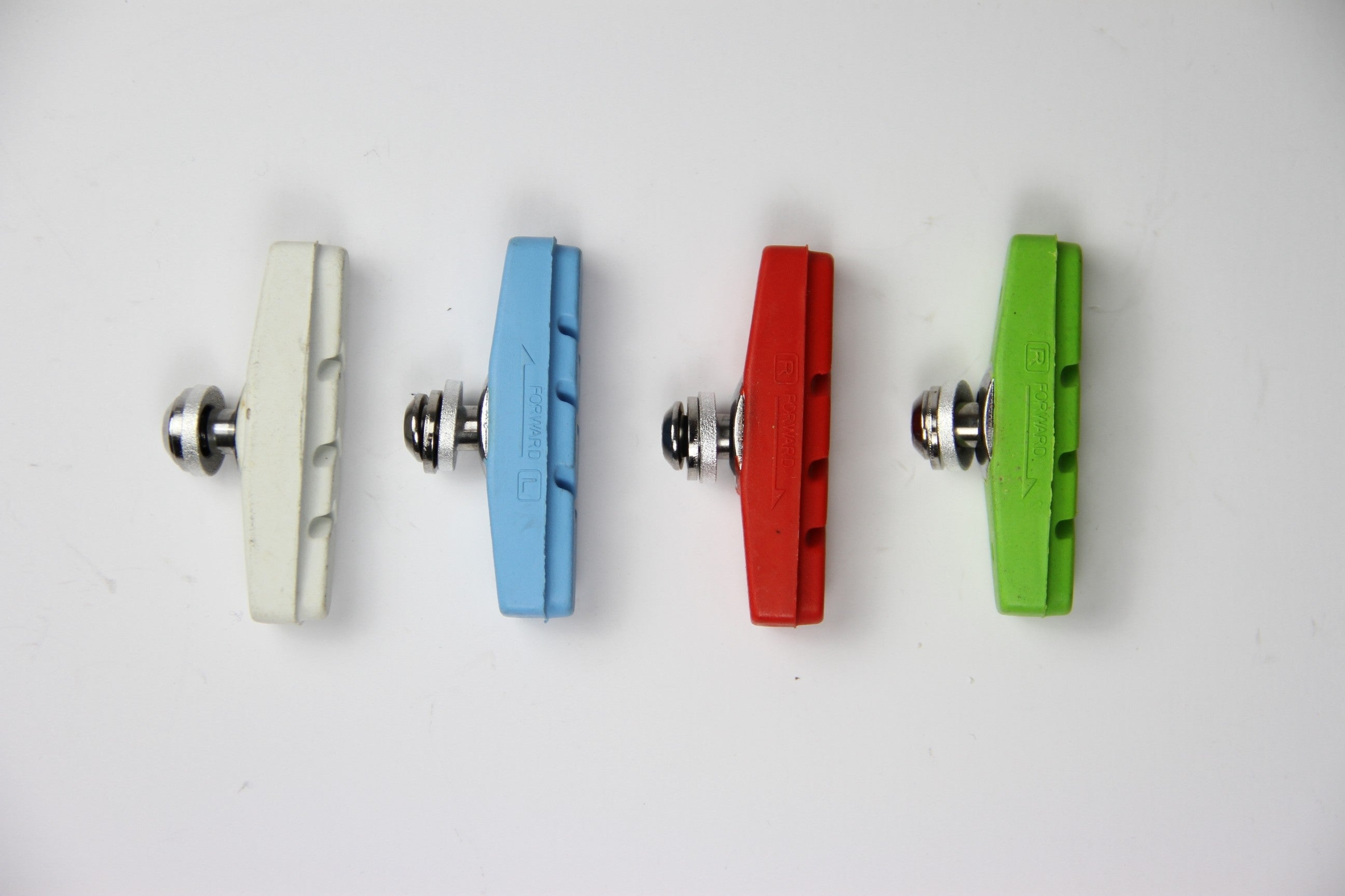 Paire de patins de frein route de couleurs