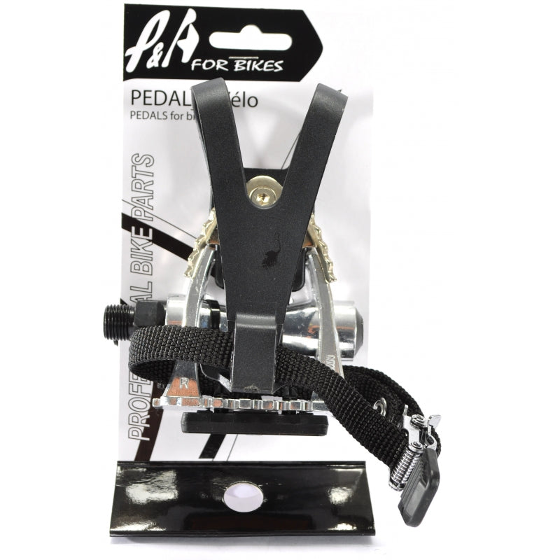 Paire de pédales route PNA avec cage et sangles