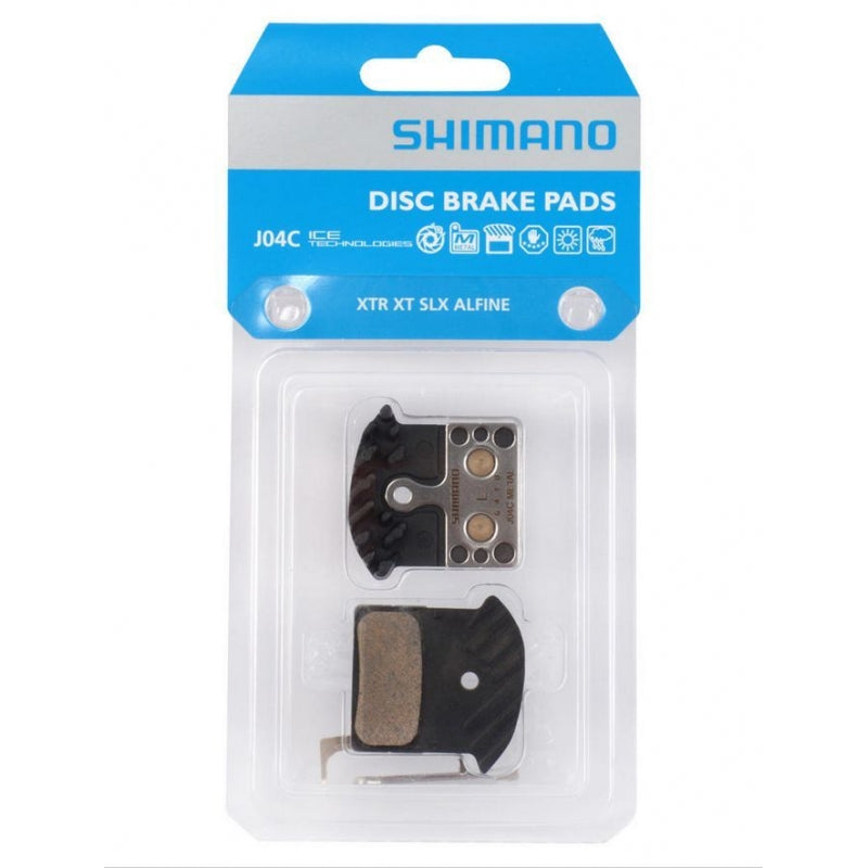 Coppia pastiglie freno in metallo Shimano J04C