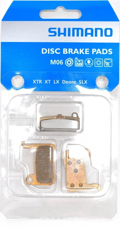 Paire de plaquettes de frein métal Shimano M06