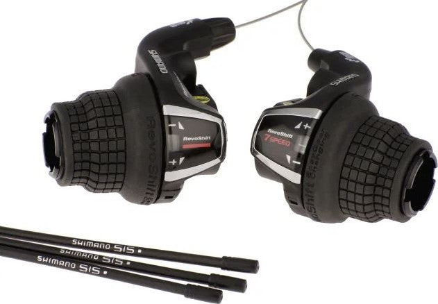 Paire de poignées tournantes Revoshift Shimano RS35 3 x 7 vitesses