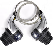 Paire de poignées tournantes Shimano Revoshift  RS45 3 x 7 vitesses