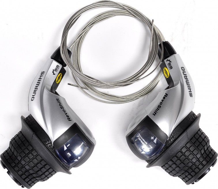 Paire de poignées tournantes Shimano Revoshift  RS45 3 x 7 vitesses