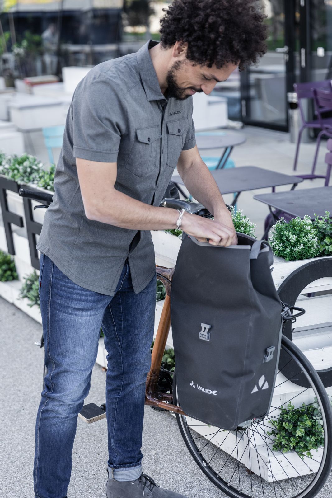 Par de bolsas traseras para bicicleta Vaude Aqua Back Deluxe