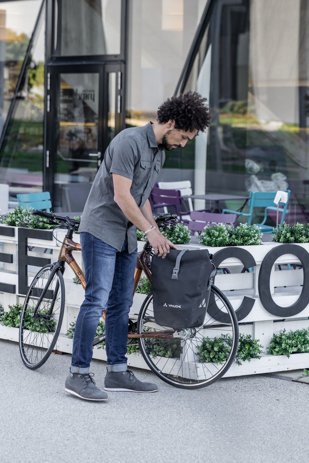 Par de bolsas traseras para bicicleta Vaude Aqua Back Deluxe