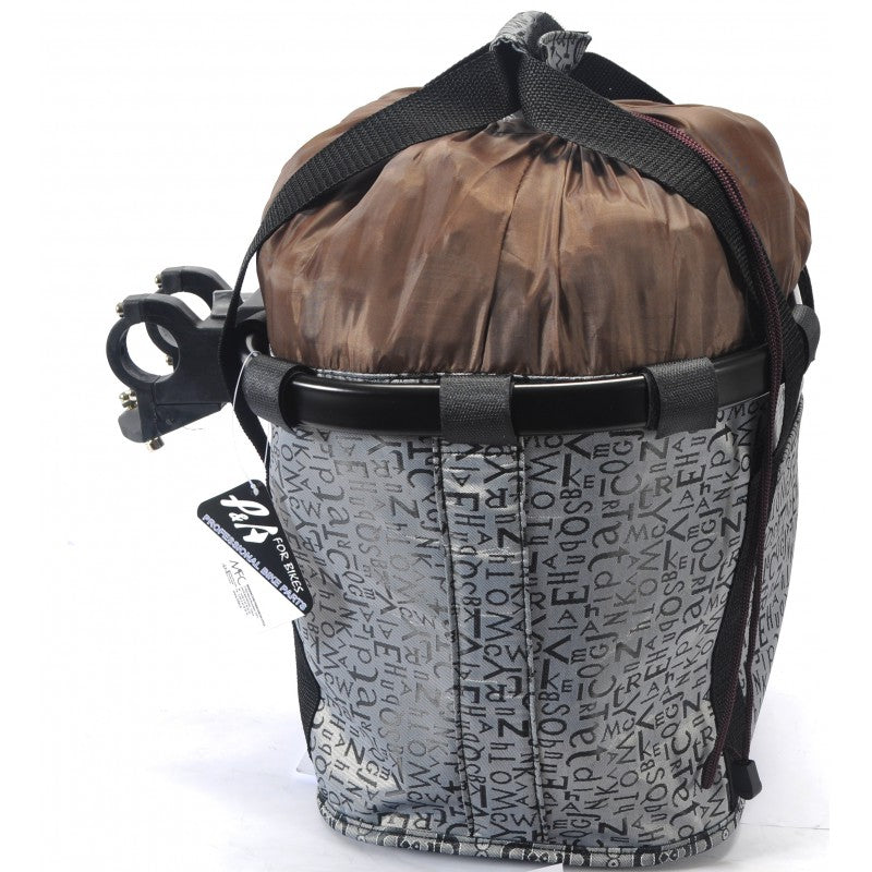 Cestino frontale in tessuto estraibile PNA Grigio/Nero