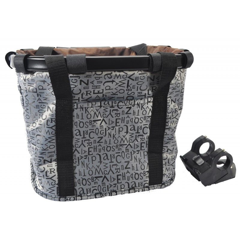 Cestino frontale in tessuto estraibile PNA Grigio/Nero