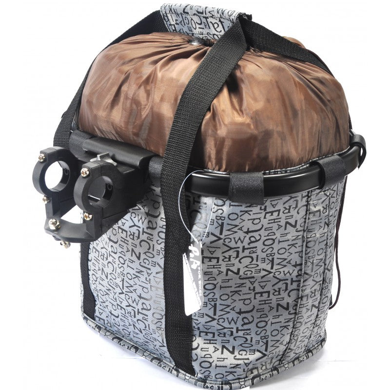 Cestino frontale in tessuto estraibile PNA Grigio/Nero