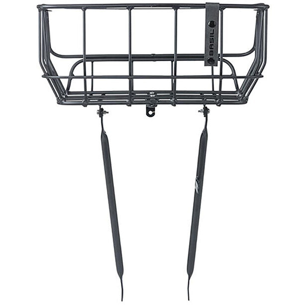 Basil Portland front basket black