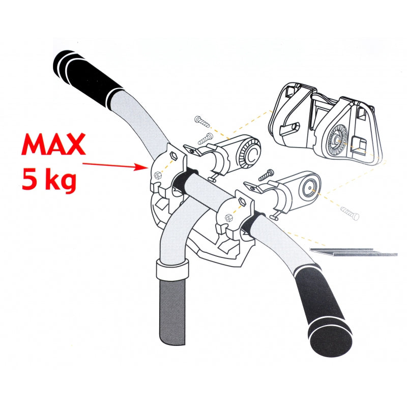 Panier avant Bellelli Plaza à fixation sur guidon