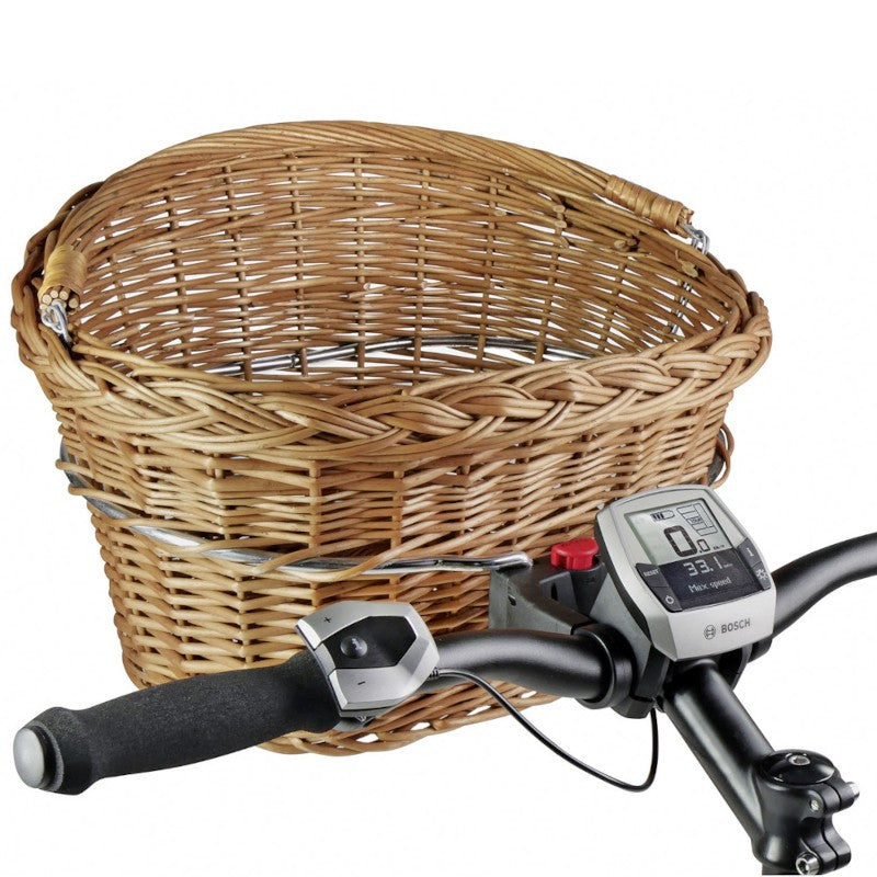 Klickfix Wicker Bicycle Handlebar Basket