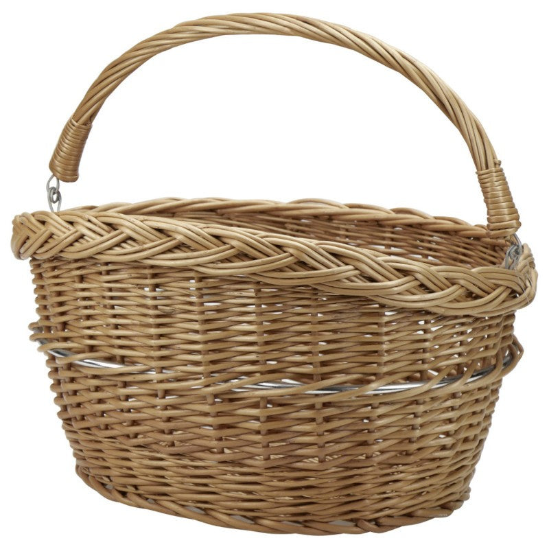 Klickfix Wicker Bicycle Handlebar Basket
