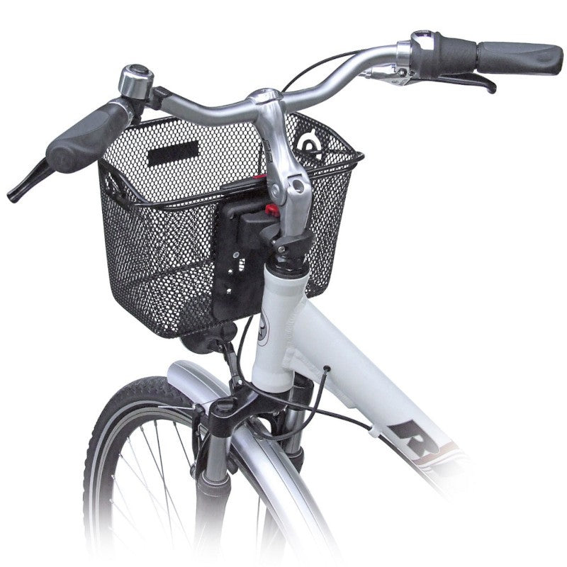 Mini Klickfix bicycle handlebar basket adjustable height