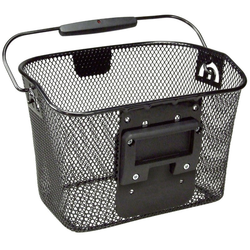 Mini Klickfix bicycle handlebar basket adjustable height
