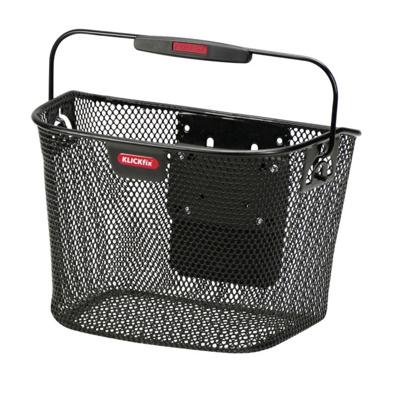 Mini Klickfix bicycle handlebar basket adjustable height