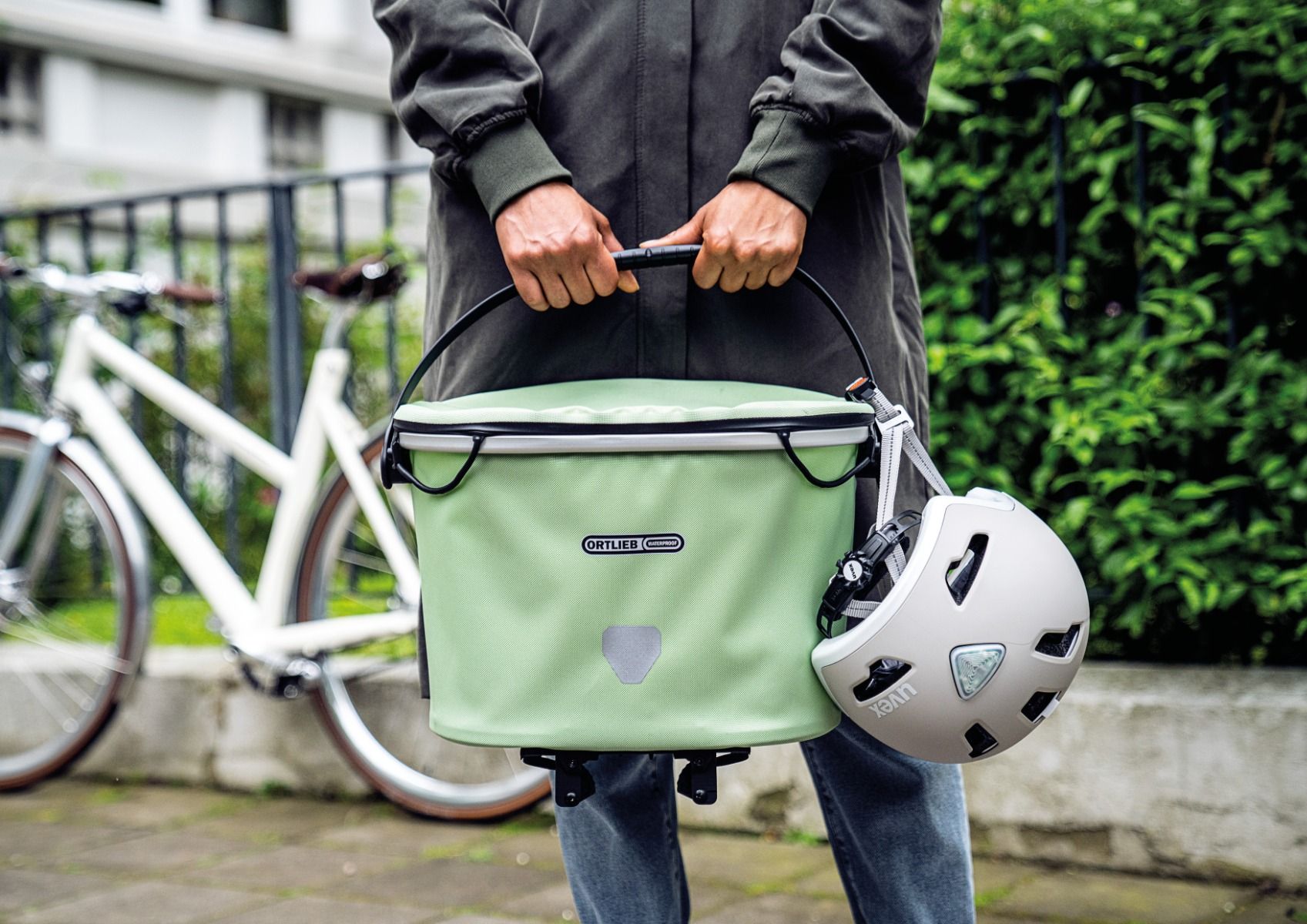 Panier vélo arrière Ortlieb Up-Town Rack City à clipser sur porte-bagages