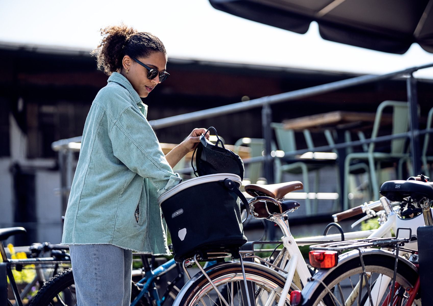 Panier vélo arrière Ortlieb Up-Town Rack Urban à clipser sur porte-bagages