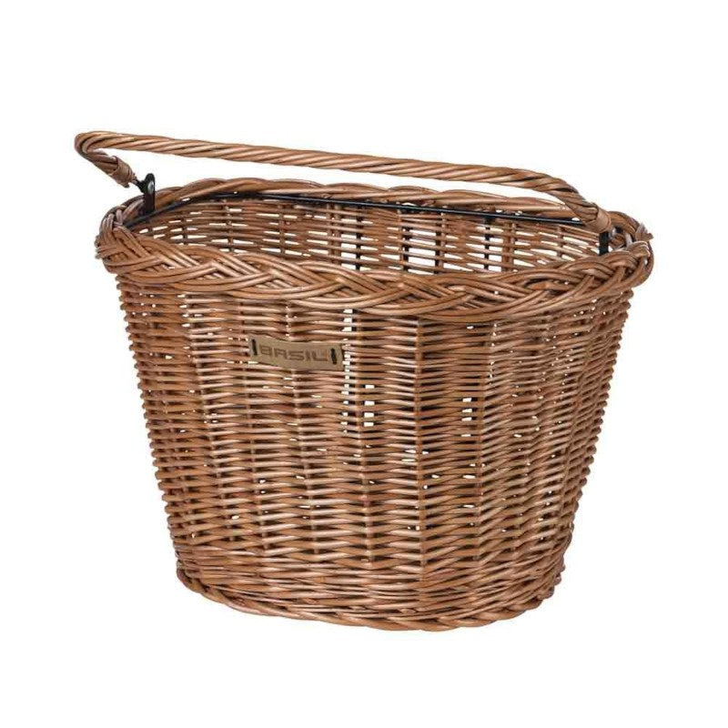 Basil Bremen Wicker KF front bike basket