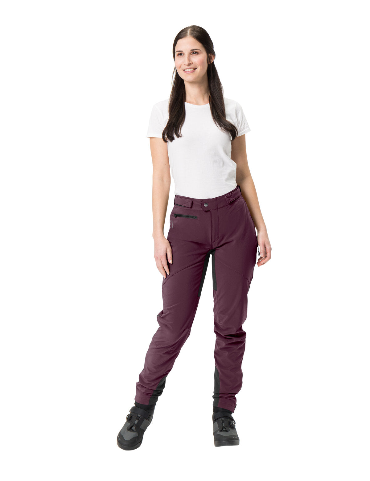 Pantaloni da ciclismo da donna Softshell Qimsa II Vaude