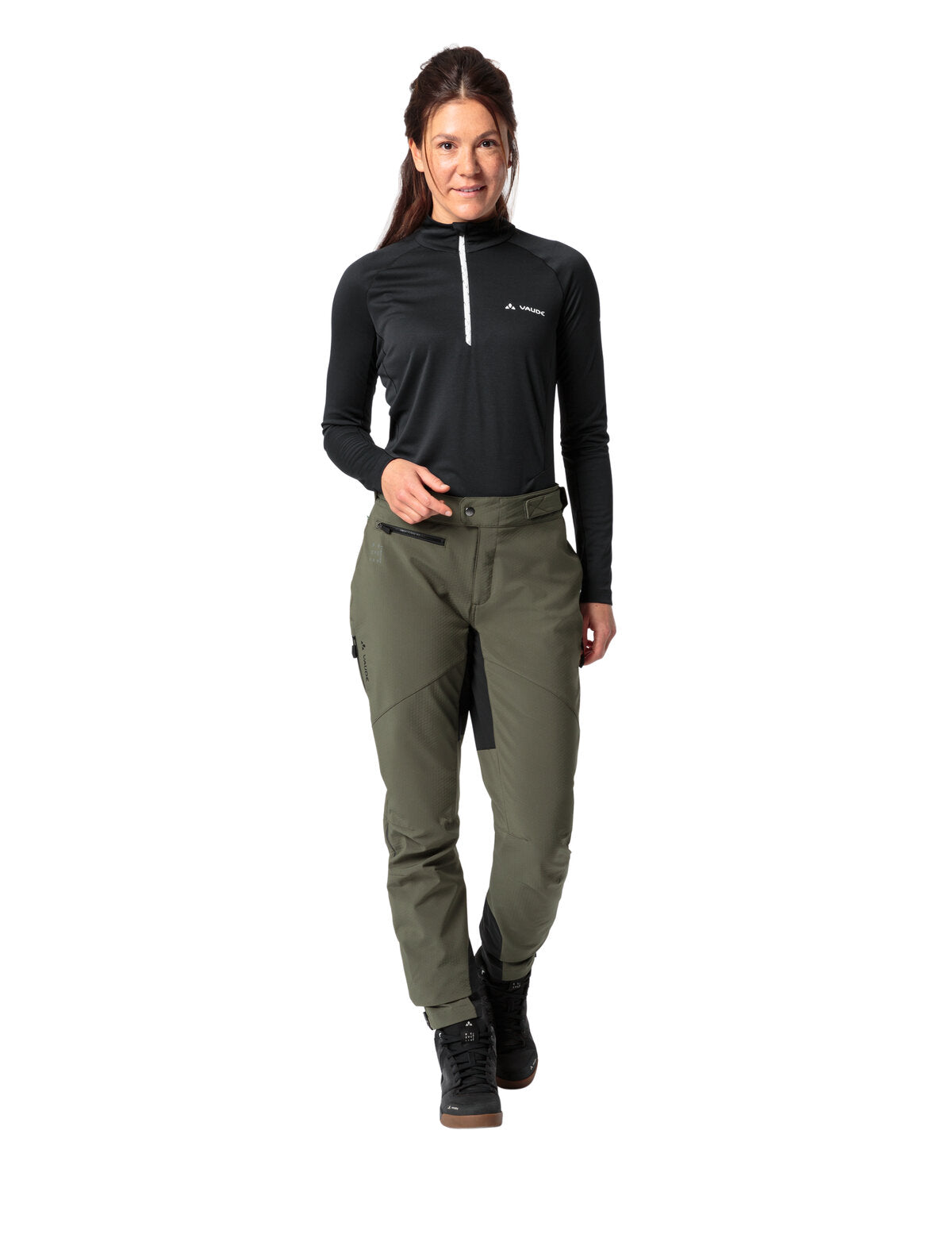 Pantaloni da ciclismo da donna Softshell Qimsa II Vaude