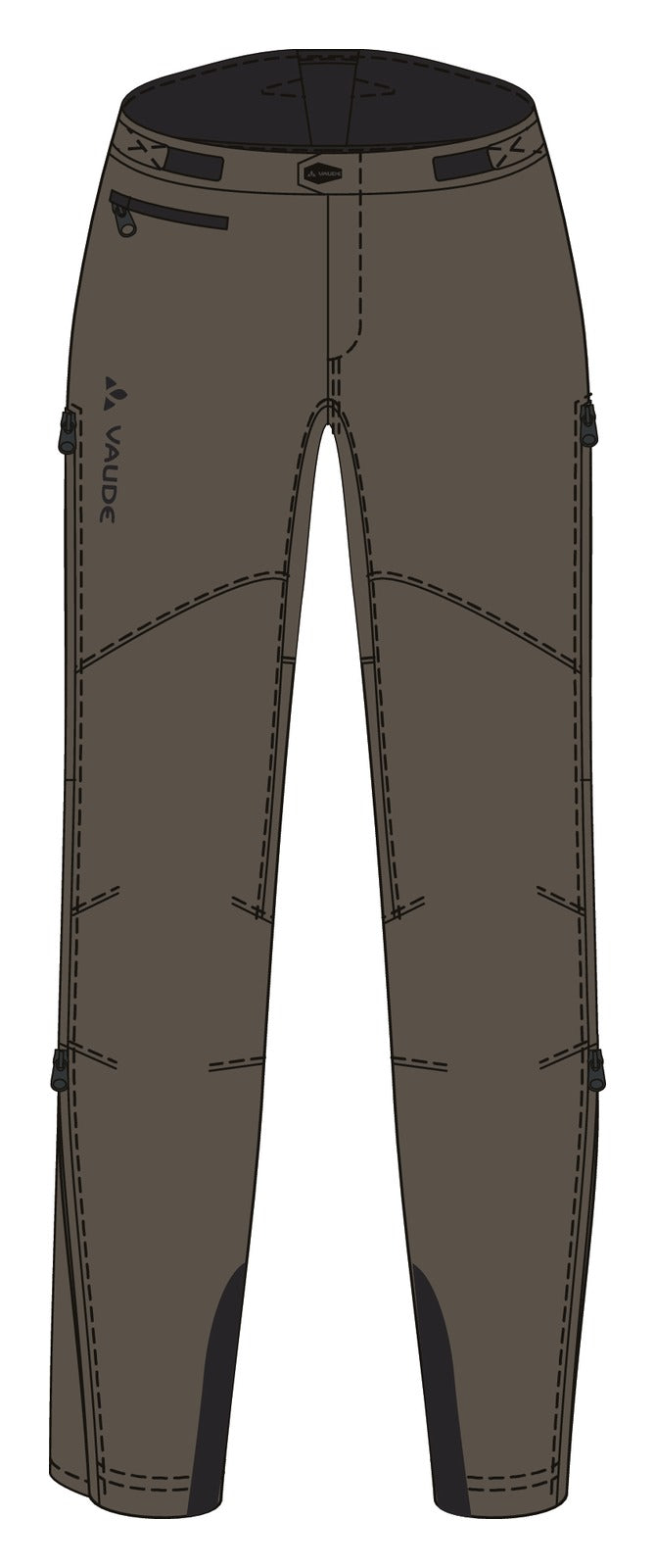 Pantaloni da ciclismo da donna Softshell Qimsa II Vaude