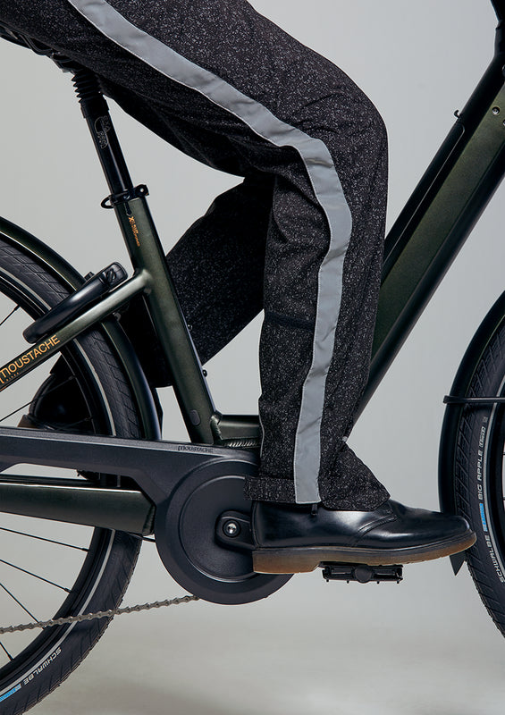 Pantalon de pluie vélo femme Basil Skane HiVis