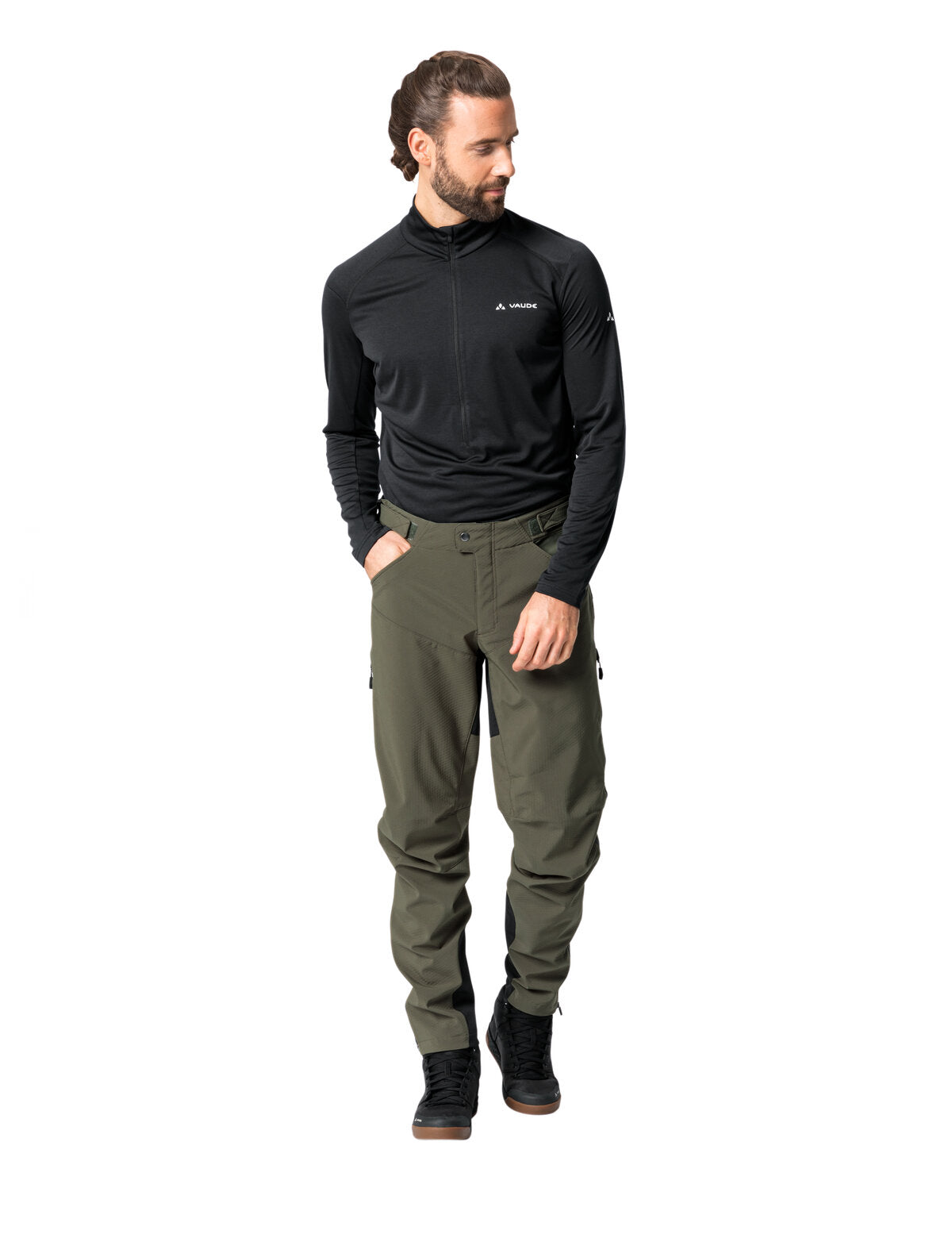 Pantaloni da ciclismo da uomo Softshell Qimsa II Vaude