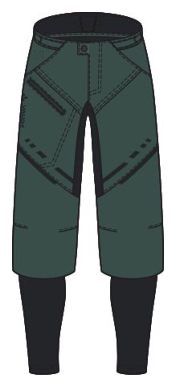 Pantalon pour homme de vélo Softshell Virt II Vaude