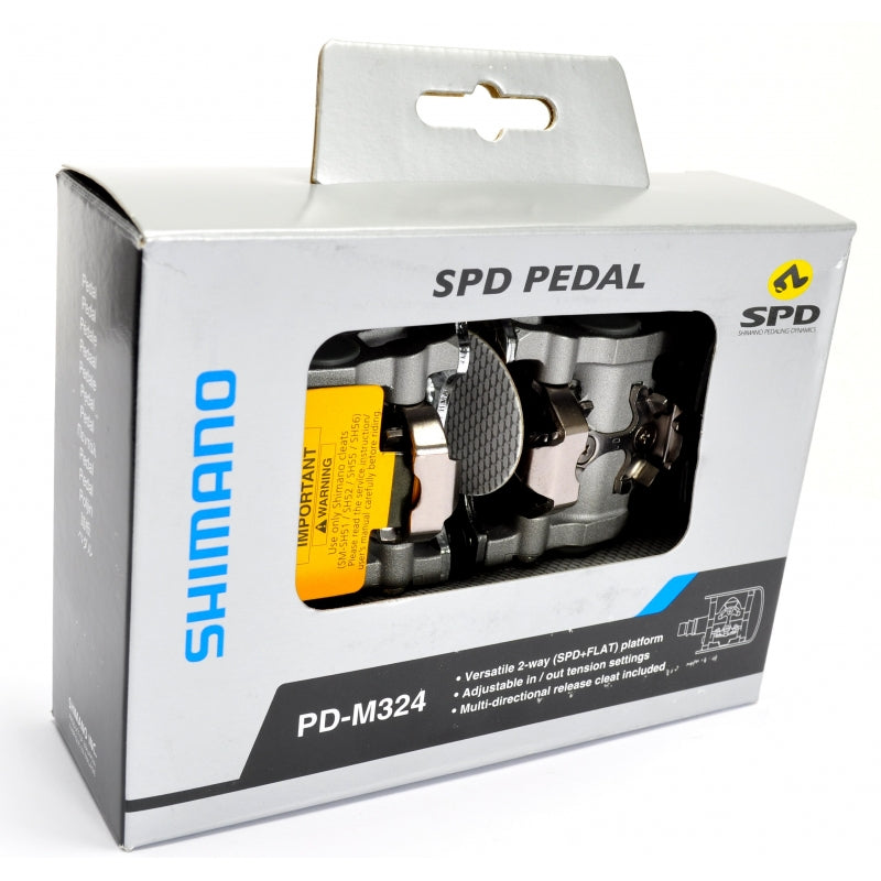 Pedales planos/automáticos Shimano Alivio PD-M324 SPD