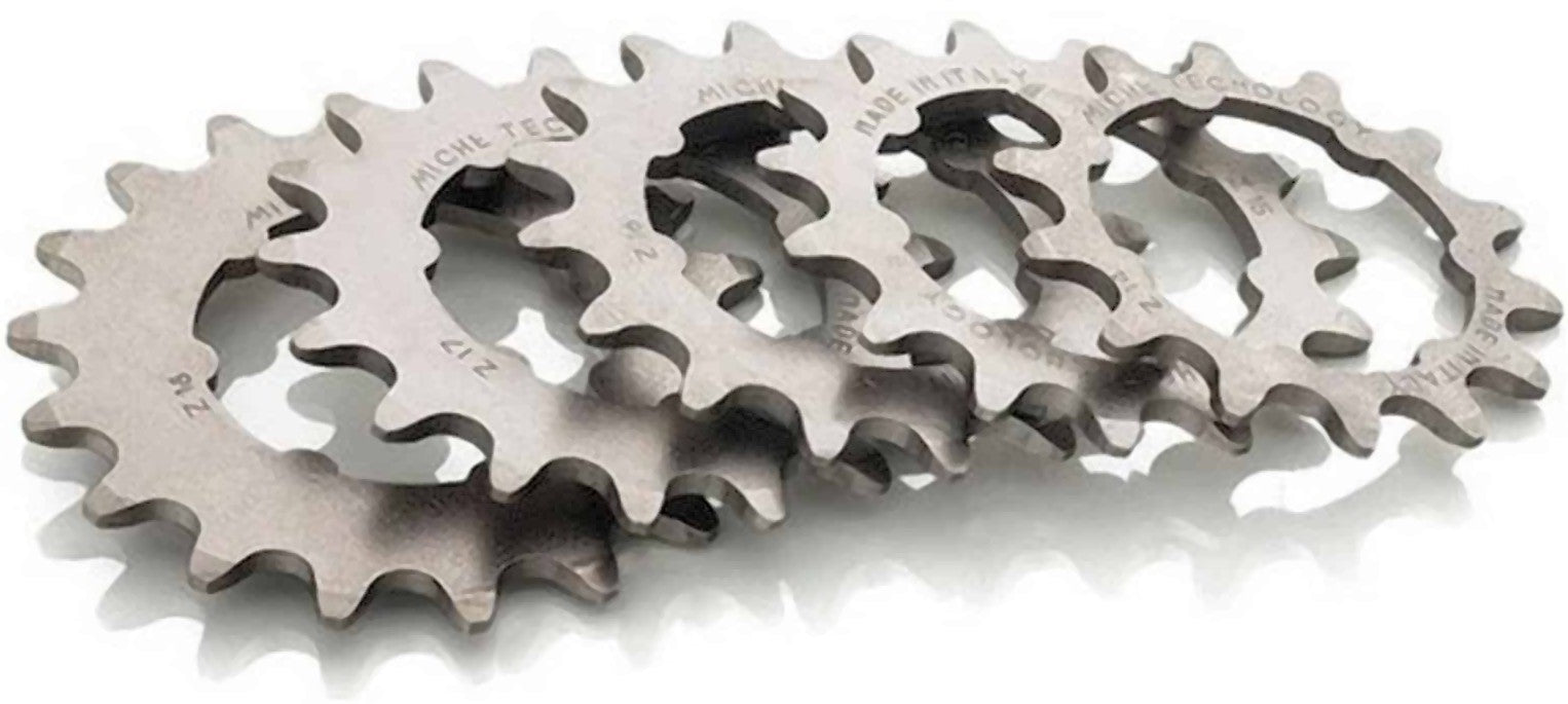 Pignon fixie Miche Pista à ergots et son support