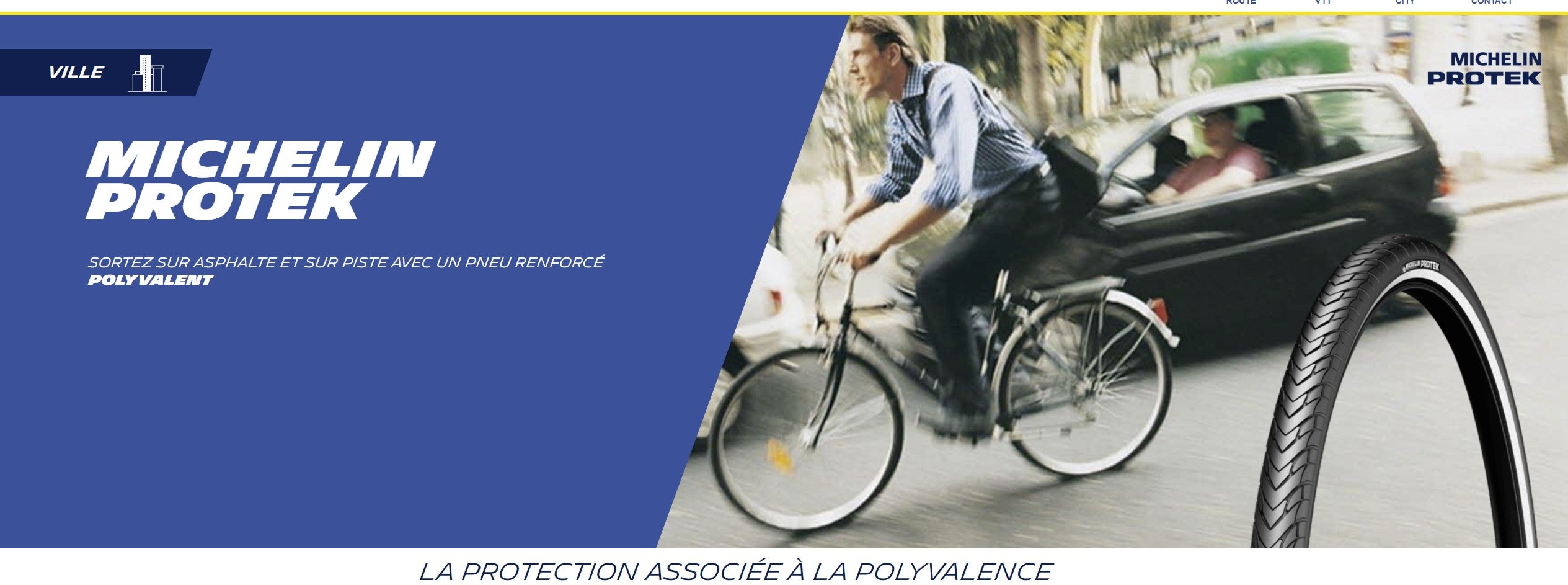 Pneu de vélo de ville renforcé Michelin Protek 700 / 28"