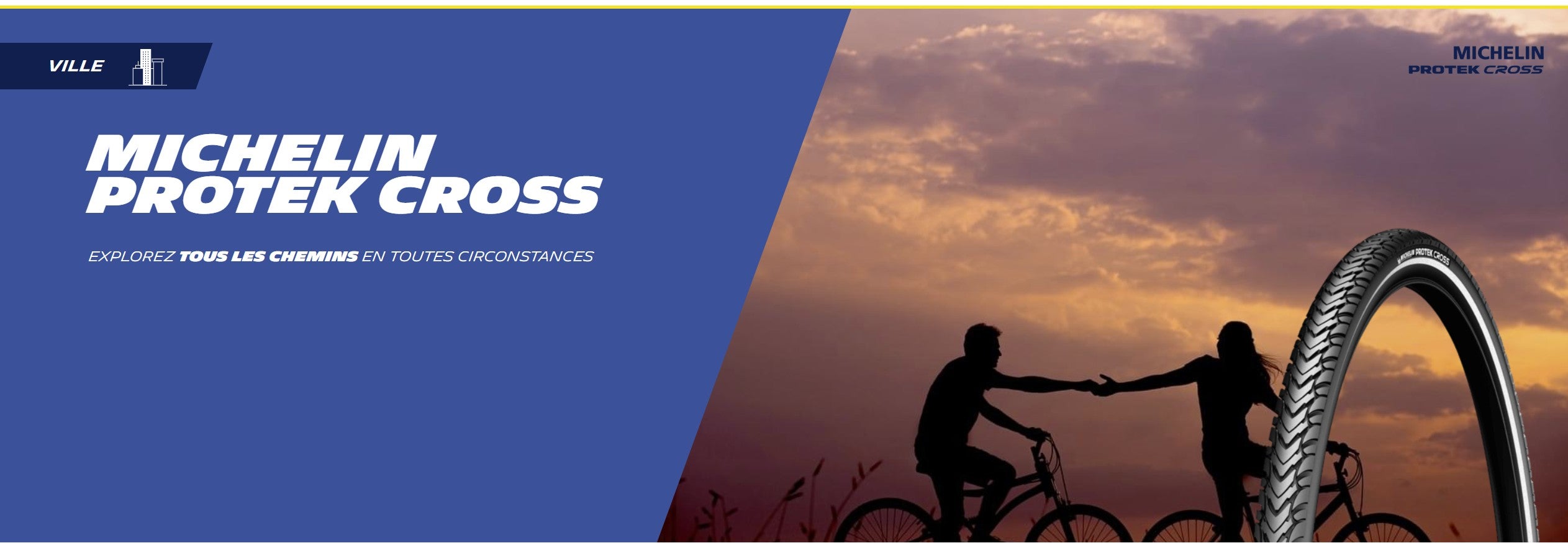 Pneu vélo renforcé Michelin Protek Cross 700 / 28"