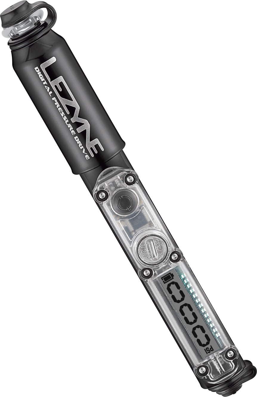 Pompe vélo à main avec manomètre numérique Lezyne CNC Digital Pressure Drive