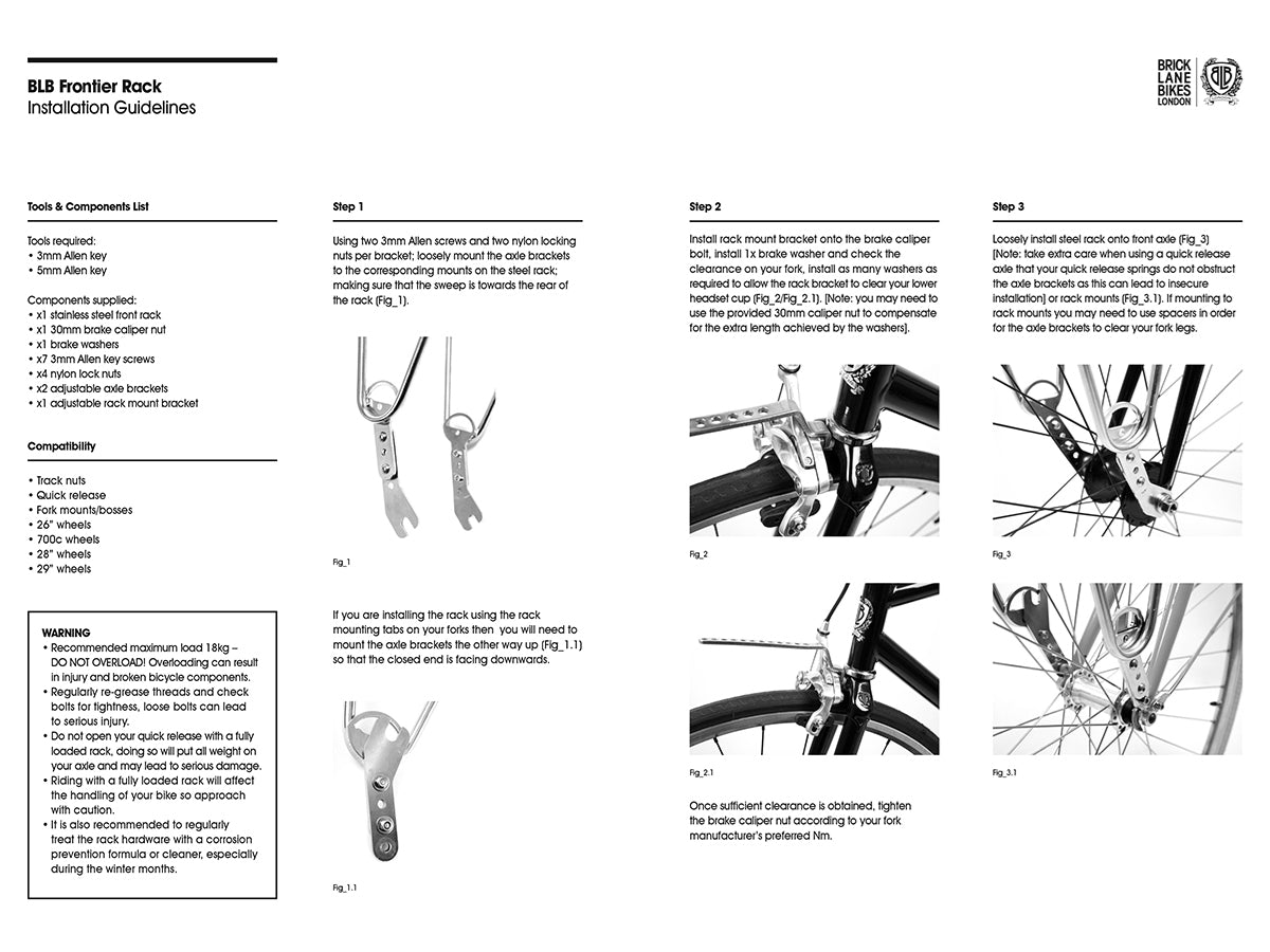 Porte-bagage avant BLB Frontier argent