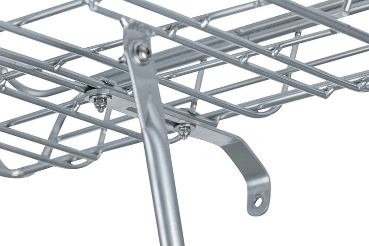 Porte-bagages avant Basil Portland argent avec bordures