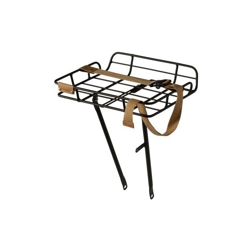 Porte-bagages avant Basil Portland noir mat avec bordures