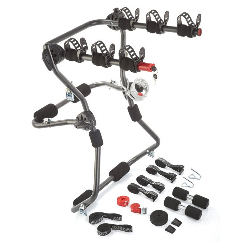 Porte-vélos sur hayon à fixation sur barres de toit Mottez Shiva