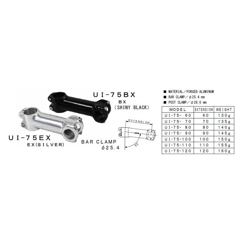 Nitto UI-75 Ex bicycle stem