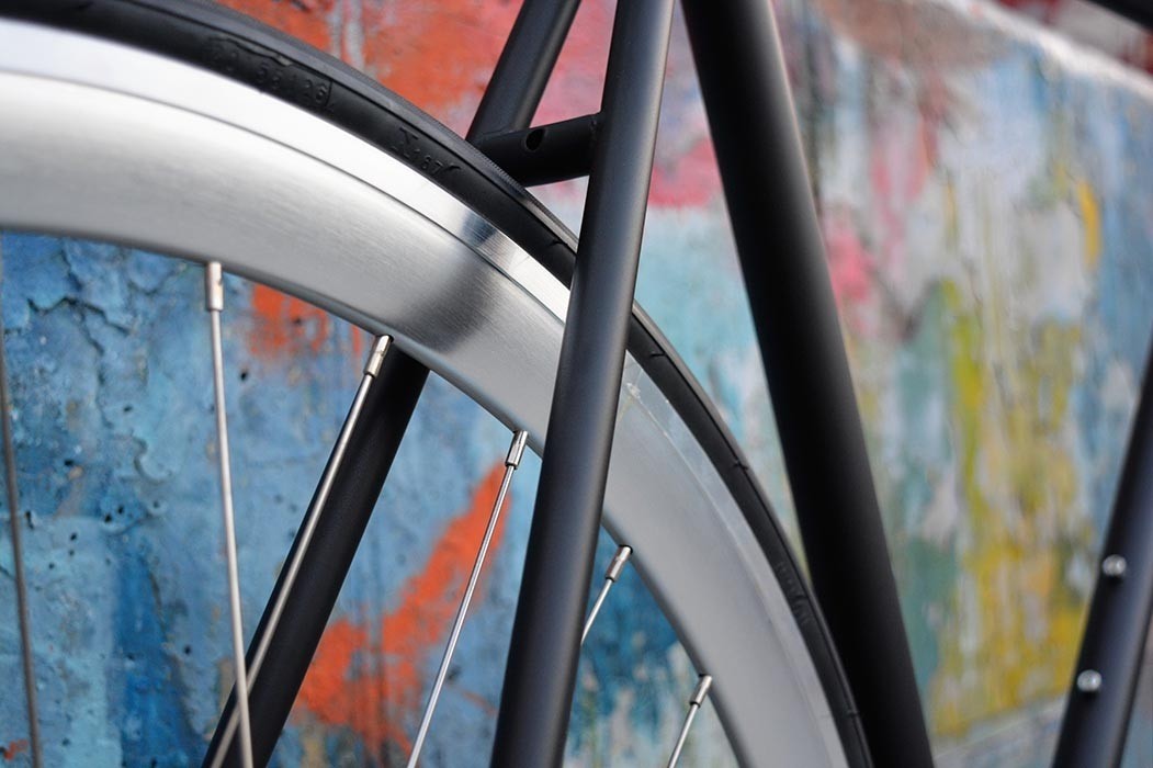 Roues fixie / singlespeed BeastyBike X Infiné Cycles B40 Argent