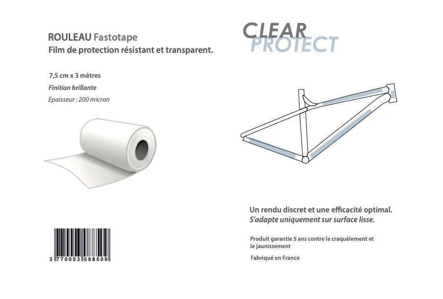 Rouleau de protection Fastotape finition brillante