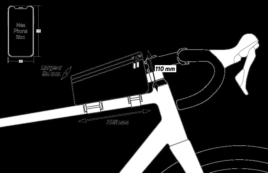 Sacoche à fixation sur cadre Zefal Z Console Pack T2 - 1,2 L