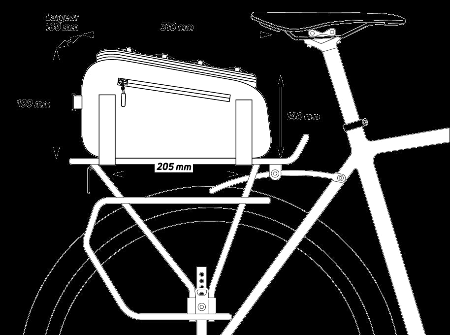 Sacoche à fixation sur porte-bagages Zefal Z Traveler 40 - 9 L