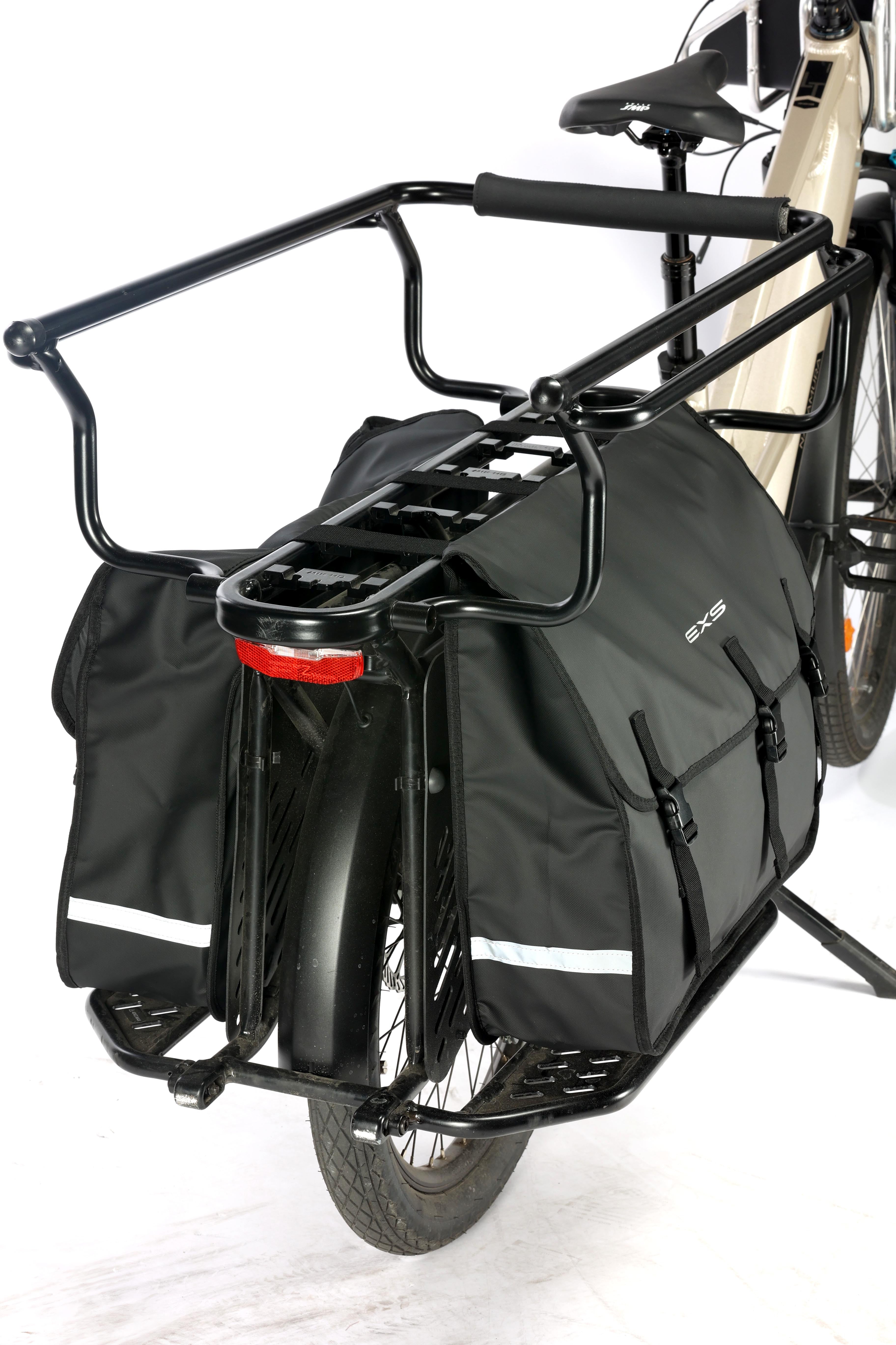 Sacoche arrière double pour vélo longtail EXS 2 x 24L
