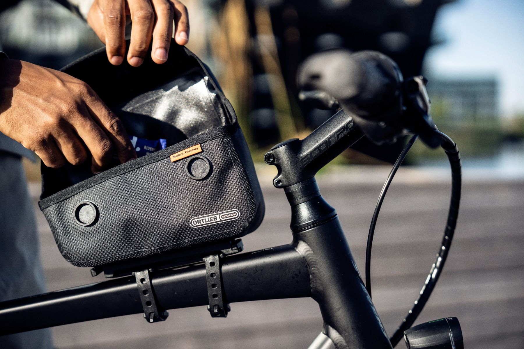 Sacoche de cadre bikepacking Ortlieb Toptube-Bag 1.5L